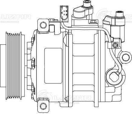 Luzar LCAC 1855 - Компрессор кондиционера autospares.lv