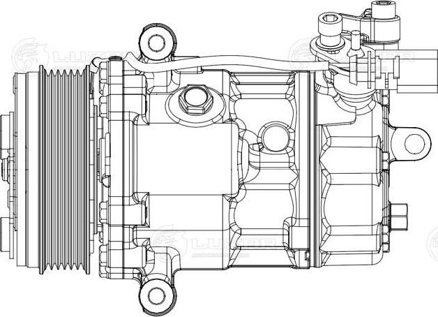 Luzar LCAC 1852 - Компрессор кондиционера autospares.lv