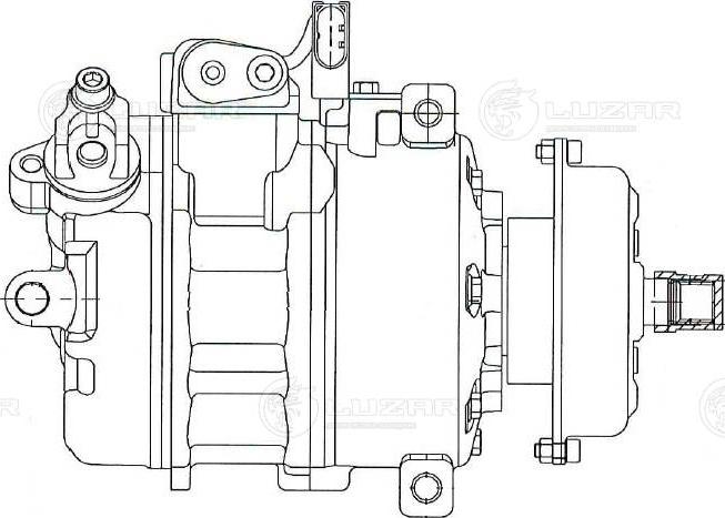 Luzar LCAC 1825 - Компрессор кондиционера autospares.lv