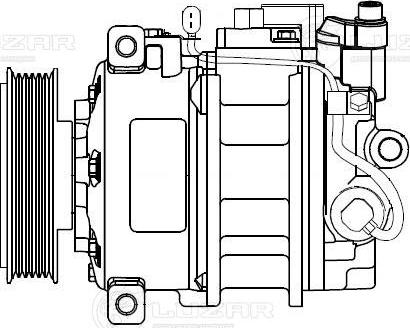 Luzar LCAC1820 - Компрессор кондиционера autospares.lv