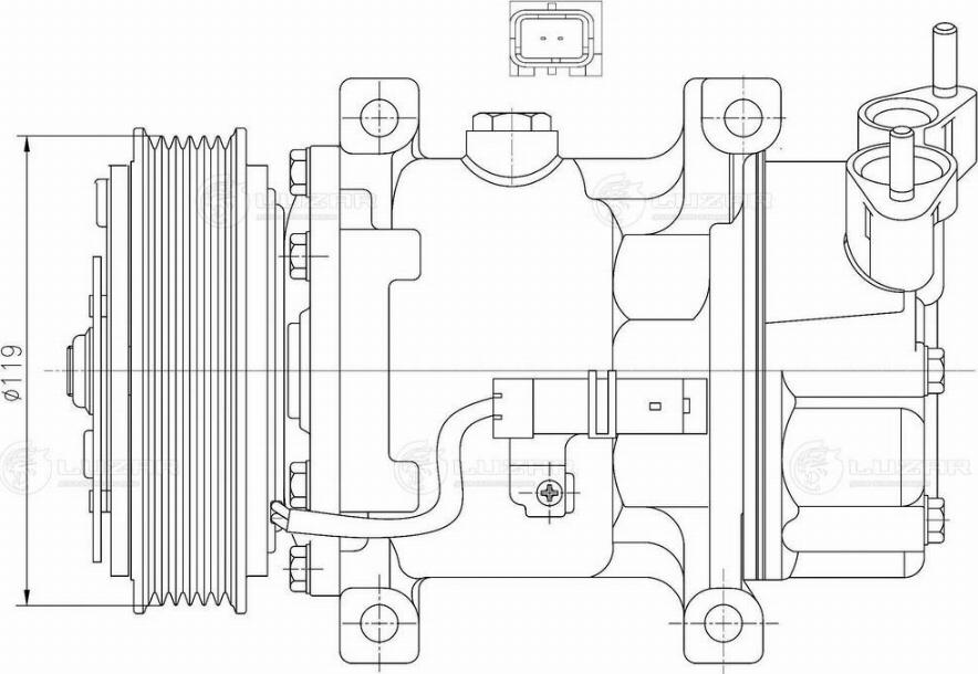 Luzar LCAC 2026 - Компрессор кондиционера autospares.lv