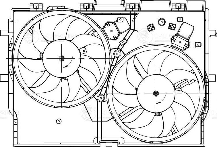 Luzar LFK 1680 - Вентилятор, охлаждение двигателя autospares.lv