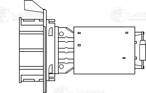 Luzar LFR 1509 - Сопротивление, реле, вентилятор салона autospares.lv