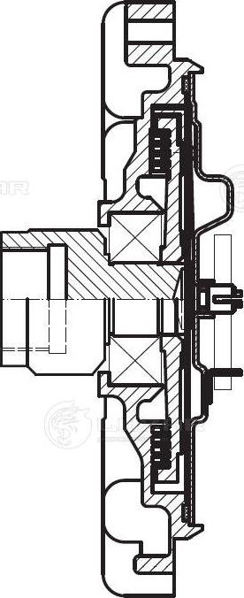 Luzar LMC 1029 - Сцепление, вентилятор радиатора autospares.lv