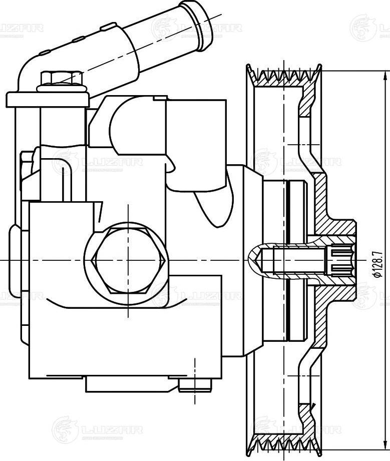 Luzar LPS 1006 - Гидравлический насос, рулевое управление, ГУР autospares.lv