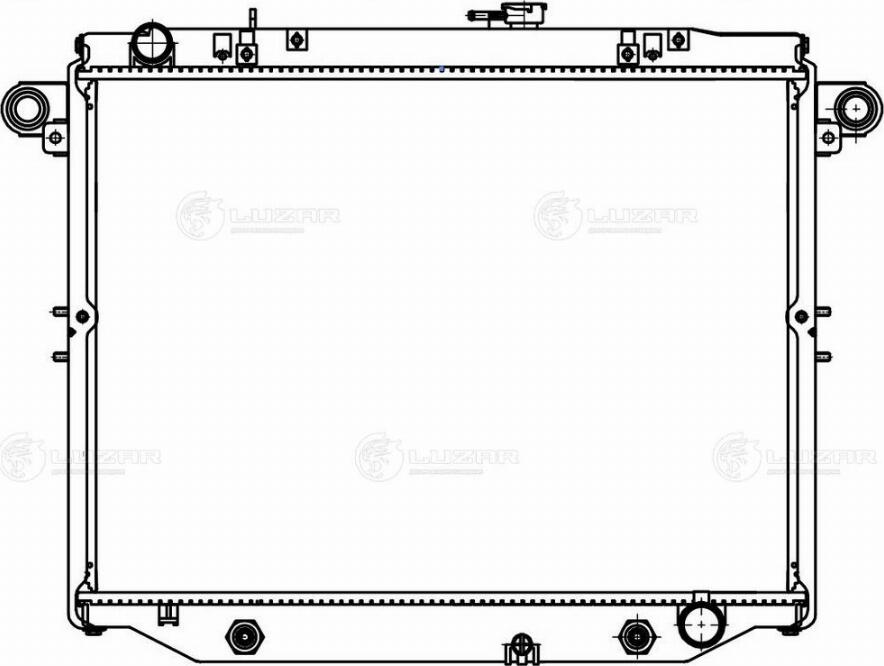 Luzar LRc 1949 - Радиатор, охлаждение двигателя autospares.lv