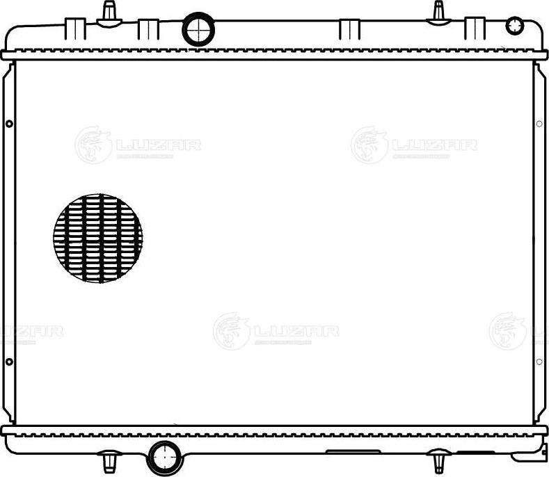 Luzar LRc 20W2 - Радиатор, охлаждение двигателя autospares.lv