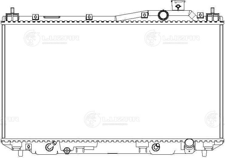 Luzar LRc 2311 - Радиатор, охлаждение двигателя autospares.lv