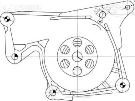 Luzar LWP 0997 - Водяной насос autospares.lv