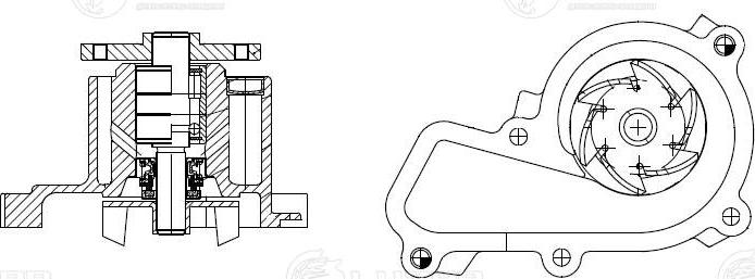 Luzar LWP 08E20 - Водяной насос autospares.lv