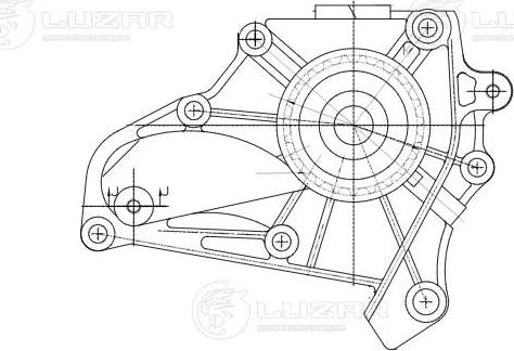 Luzar LWP 1942 - Водяной насос autospares.lv