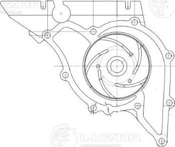 Luzar LWP 1878 - Водяной насос autospares.lv