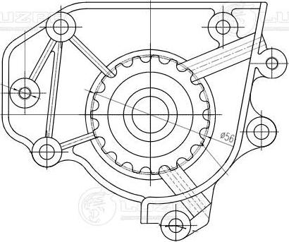 Luzar LWP 2301 - Водяной насос autospares.lv