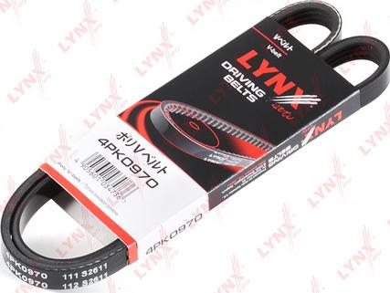 LYNXauto 4PK0970 - Поликлиновой ремень autospares.lv