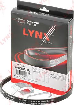 LYNXauto 4PK0643EL - Поликлиновой ремень autospares.lv