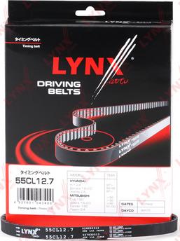 LYNXauto 55CL12.7 - Зубчатый ремень ГРМ autospares.lv