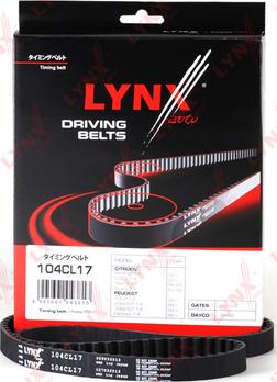 LYNXauto 104CL17 - Зубчатый ремень ГРМ autospares.lv