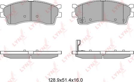 LYNXauto BD-4403 - Тормозные колодки, дисковые, комплект autospares.lv