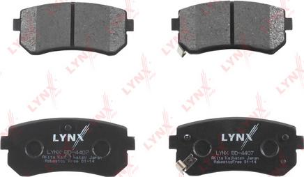 LYNXauto BD-4407 - Тормозные колодки, дисковые, комплект autospares.lv