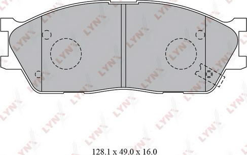 LYNXauto BD-4416 - Тормозные колодки, дисковые, комплект autospares.lv