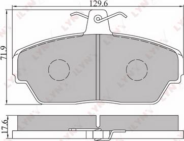 LYNXauto BD-4604 - Тормозные колодки, дисковые, комплект autospares.lv