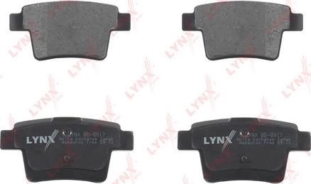 LYNXauto BD-5917 - Тормозные колодки, дисковые, комплект autospares.lv