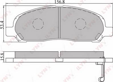 LYNXauto BD-5510 - Тормозные колодки, дисковые, комплект autospares.lv