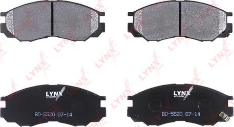 LYNXauto BD-5520 - Тормозные колодки, дисковые, комплект autospares.lv