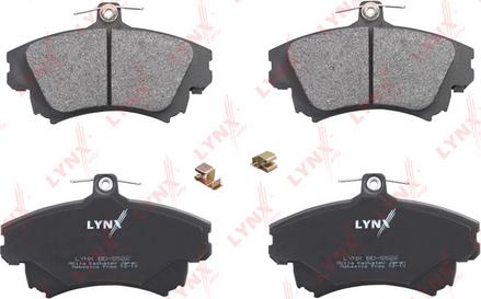 LYNXauto BD-5522 - Тормозные колодки, дисковые, комплект autospares.lv