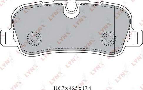 LYNXauto BD-5009 - Тормозные колодки, дисковые, комплект autospares.lv