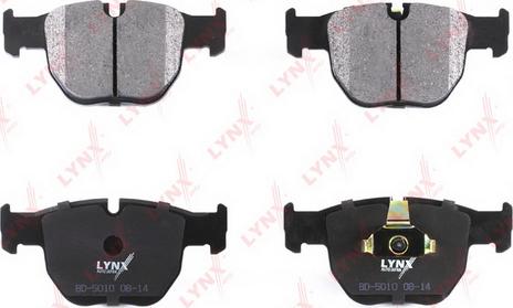 LYNXauto BD-5010 - Тормозные колодки, дисковые, комплект autospares.lv