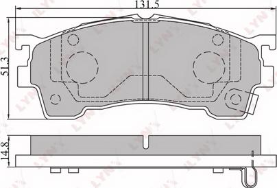 Löbro 31882 - Тормозные колодки, дисковые, комплект autospares.lv