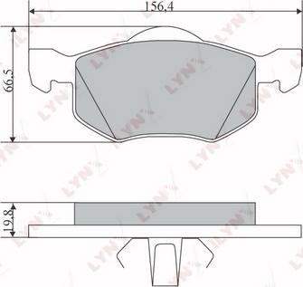 LYNXauto BD-5115 - Тормозные колодки, дисковые, комплект autospares.lv