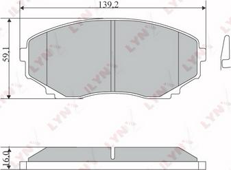 LYNXauto BD-5113 - Тормозные колодки, дисковые, комплект autospares.lv