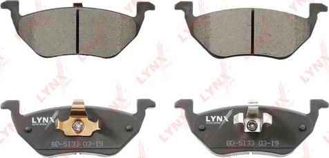 LYNXauto BD-5133 - Тормозные колодки, дисковые, комплект autospares.lv