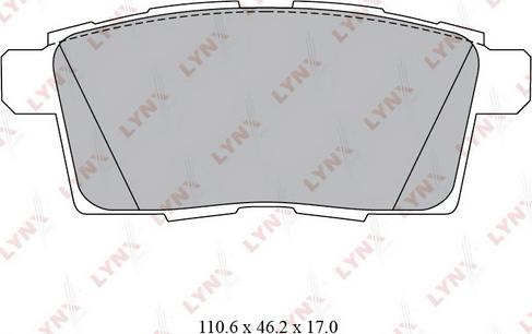 LYNXauto BD-5124 - Тормозные колодки, дисковые, комплект autospares.lv