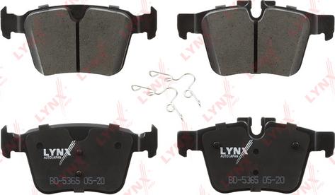 LYNXauto BD-5365 - Тормозные колодки, дисковые, комплект autospares.lv