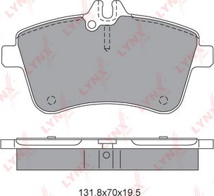 LYNXauto BD-5309 - Тормозные колодки, дисковые, комплект autospares.lv