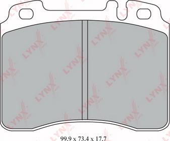 LYNXauto BD-5305 - Тормозные колодки, дисковые, комплект autospares.lv