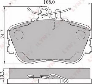 Unipart GBP892 - Тормозные колодки, дисковые, комплект autospares.lv