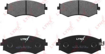 LYNXauto BD-5708 - Тормозные колодки, дисковые, комплект autospares.lv