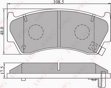 LYNXauto BD-5703 - Тормозные колодки, дисковые, комплект autospares.lv