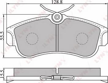 LYNXauto BD-5735 - Тормозные колодки, дисковые, комплект autospares.lv