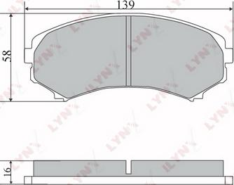 LYNXauto BD-5730 - Тормозные колодки, дисковые, комплект autospares.lv