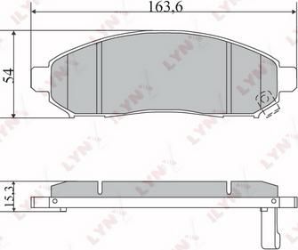 LYNXauto BD-5731 - Тормозные колодки, дисковые, комплект autospares.lv