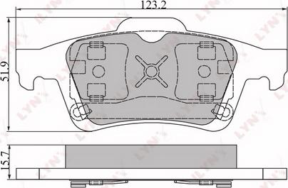 LYNXauto BD-6302 - Тормозные колодки, дисковые, комплект autospares.lv