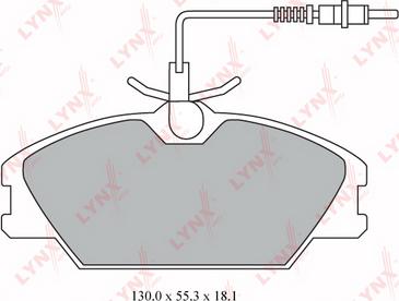 LYNXauto BD-6310 - Тормозные колодки, дисковые, комплект autospares.lv