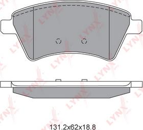 LYNXauto BD-6318 - Тормозные колодки, дисковые, комплект autospares.lv