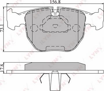 LYNXauto BD-1401 - Тормозные колодки, дисковые, комплект autospares.lv