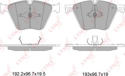 LYNXauto BD-1432 - Тормозные колодки, дисковые, комплект autospares.lv